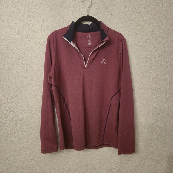 Rhoback Red Zip Pullover - Picture 2 of 6